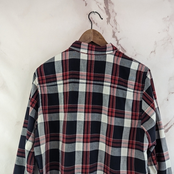 LRL Ralph Lauren Shirt Mens Large Red Black White Plaid Button Up Long Sleeve - Picture 8 of 11